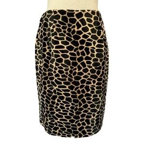 𝅺❤️ Central Falls Furry Giraffe Pencil Skirt Size 10